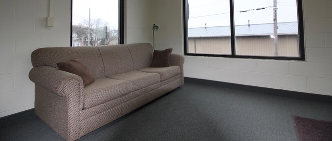 GEDC waiting room second floor. 
